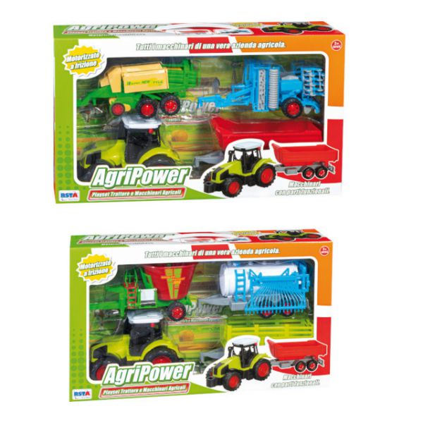 Playset Tractor Plus Agripower Machinery (ASST.)