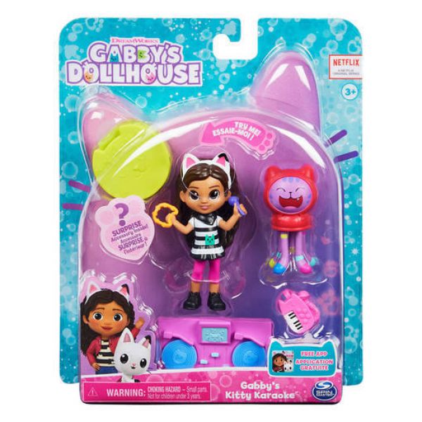GABBY&#39;S DOLLHOUSE Pack of 2 characters and accessories_Karaoke