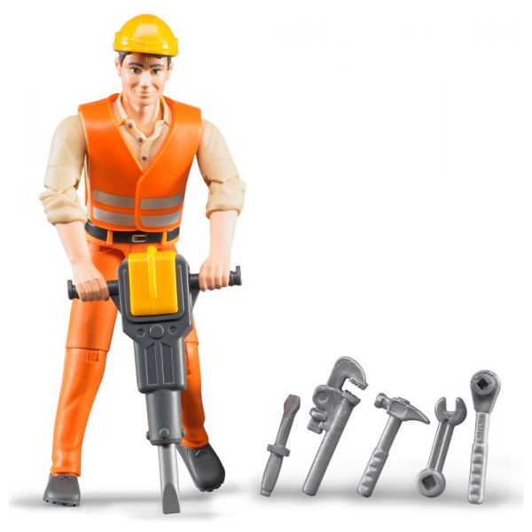 B World - Construction Worker with Accessories