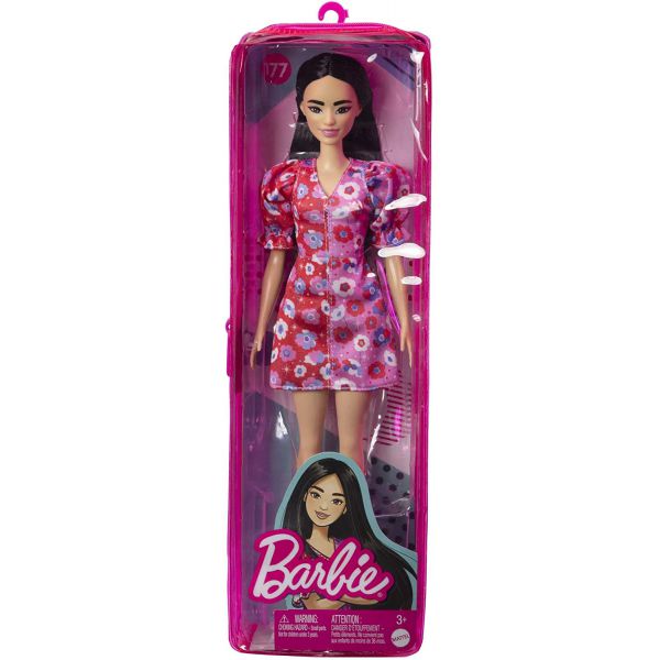 Barbie - Fashionistas: Capelli Neri e Abito Floreale