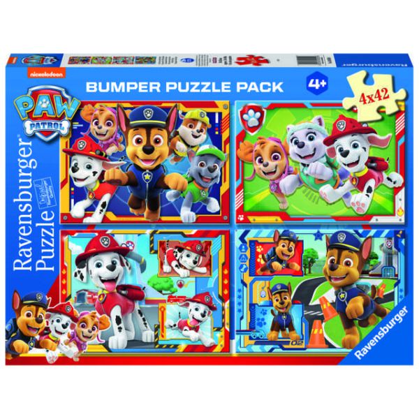 4 Puzzle of 42 Pieces Bumper Pack - Paw Patrol
