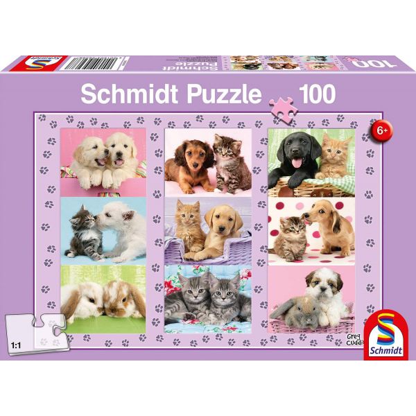 Puzzle da 100 Pezzi - I Miei Amici Animali