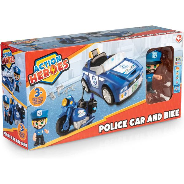 Action Heroes - Police Cars and Motorcycles