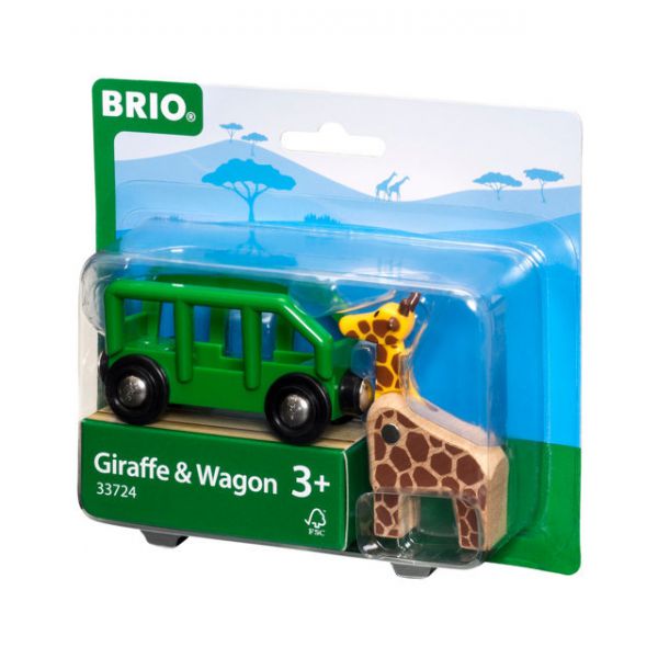 BRIO - Safari: Wagon and Animal