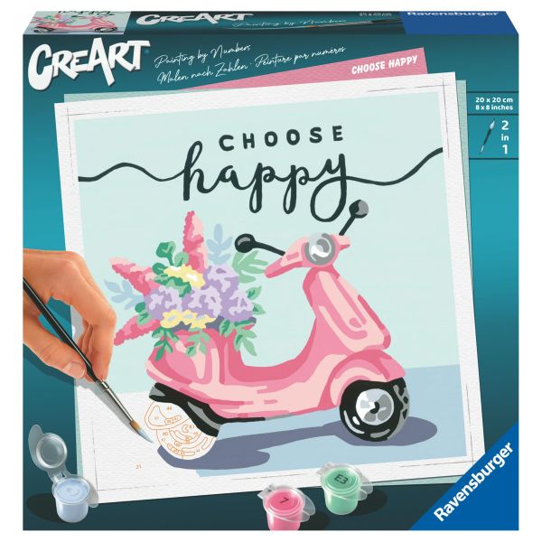 CreArt: Square Trend Series: Choose Happy