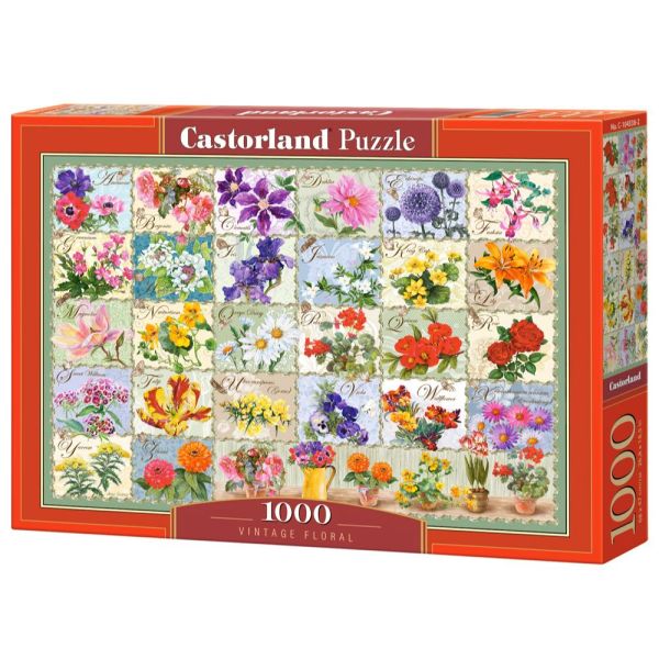 1000 Piece Puzzle - Vintage Floral
