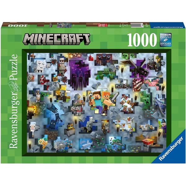 1000 Piece Puzzle - Minecraft Mobs