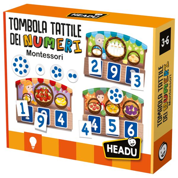 Tactile Bingo of Montessori Numbers