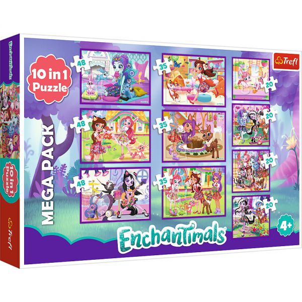 Puzzle - 10 in 1 - Enchantimals adventures / Mattel Enchantimals