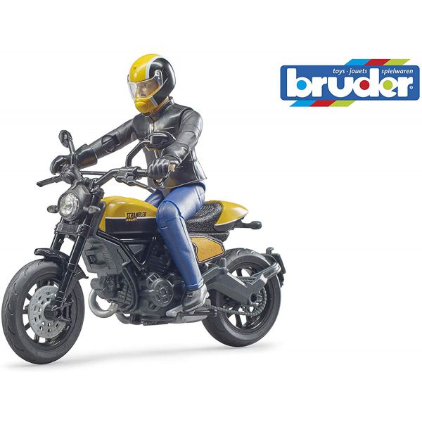  Moto Ducati Scrambler Full Throttle con pilota