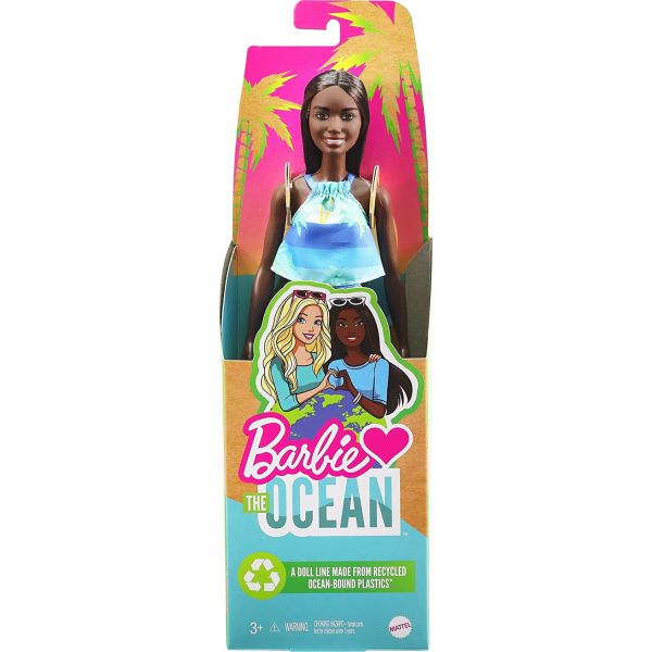Barbie - Love the Ocean: Top e Gonna Azzurri con Palme