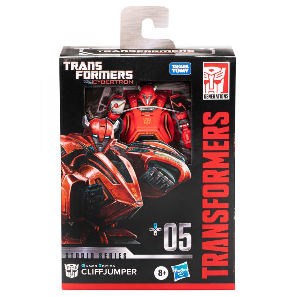 Transformers Studio Series Deluxe, Cliffjumper Gamer Edition 05, ispirata al videogioco "Transformers: War for Cybertron"