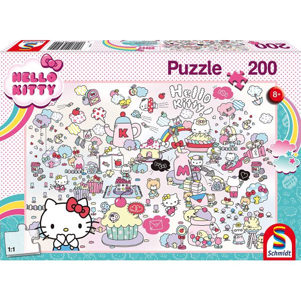 Puzzle da 200 Pezzi - Il Mondo di Kitty