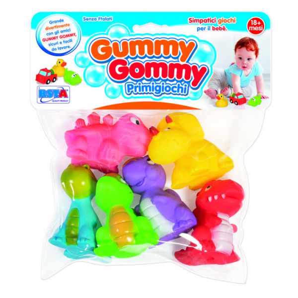 Gummy Gommy - Busta 6 Mini Dinos