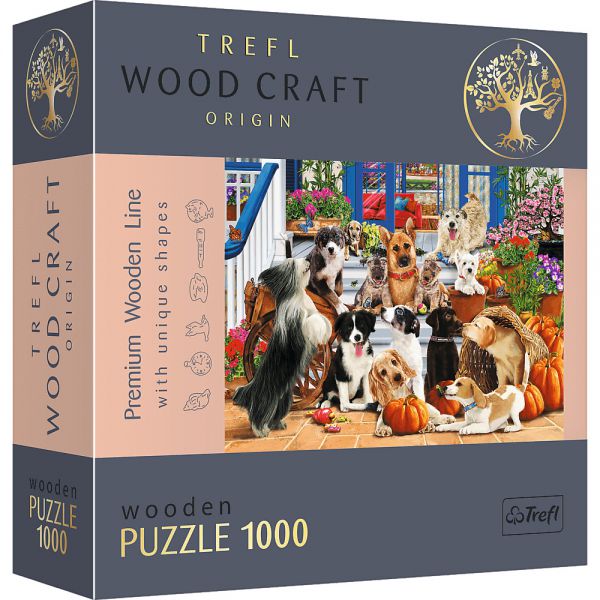 1000 Piece Woodcraft Puzzle - Canine Friendship