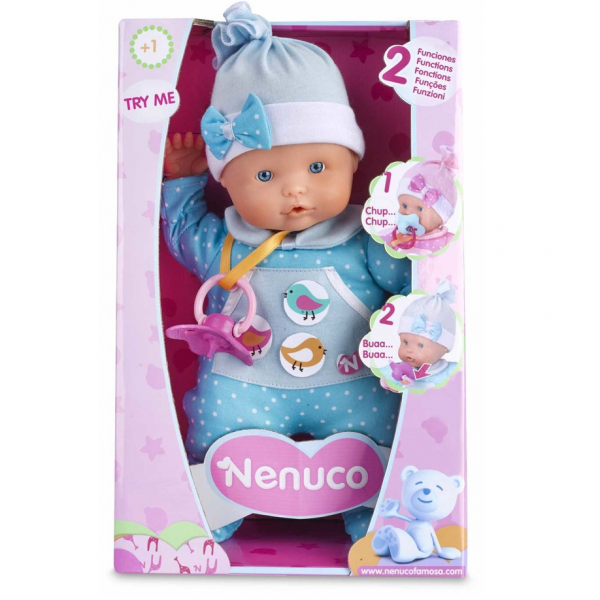 Nenuco - Doll with 2 Functions: Light Blue
