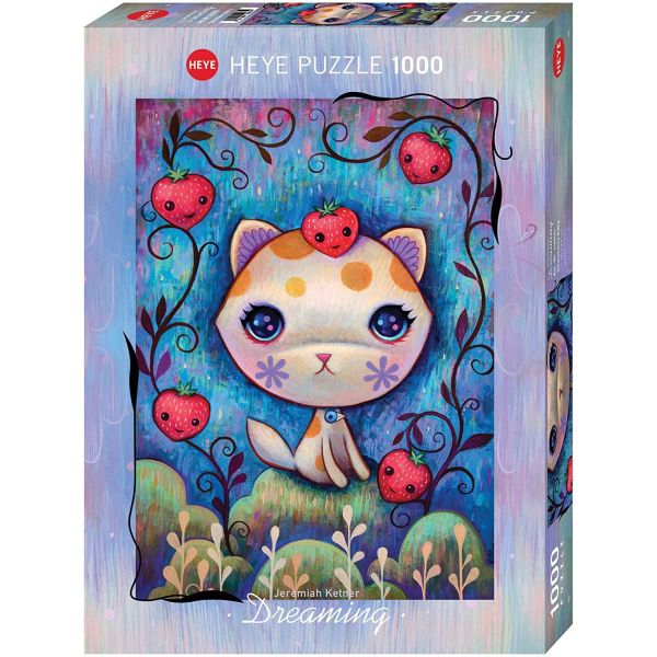 Puzzle 1000 pz - Strawberry Kitty, Dreaming