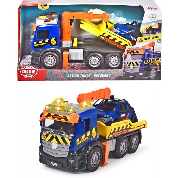 Dickie - Mercedes Action Truck Wrecker cm. 26 with Lights and Sounds