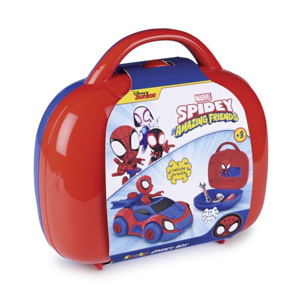 Spidey Toolbox with 3 tools and Spidey&#39;s car to build