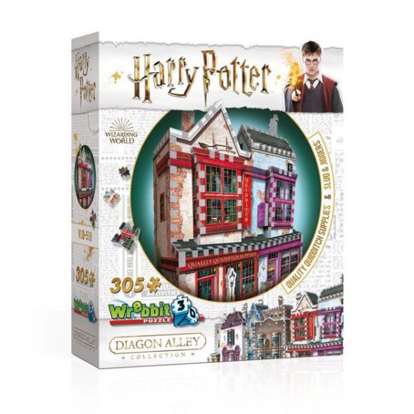 Negozio di articoli di Quiddtich - Farmacia Slug e Jiggers - Wrebbit 3D puzzle - Harry Potter