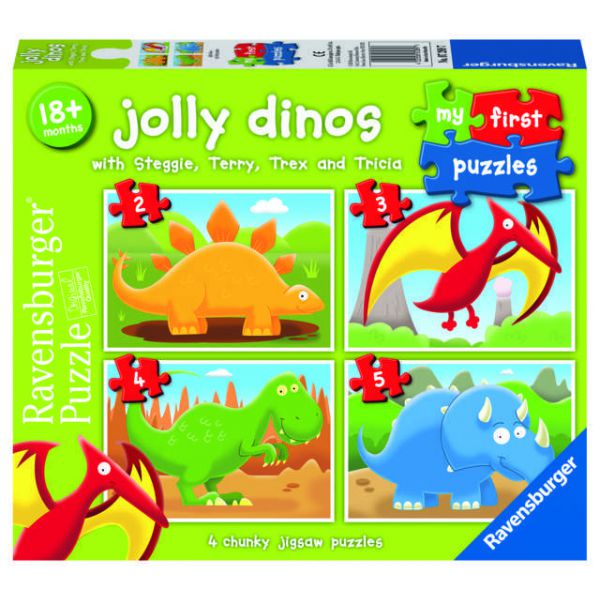 My First Puzzles: Puzzle 4 in 1 - Dinosauri