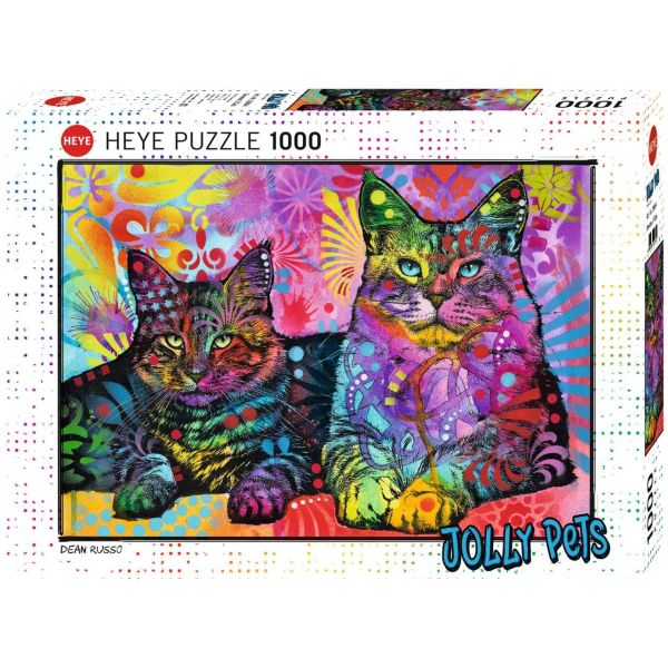 Puzzle 1000 pz - Devoted 2 Cats, Jolly Pets