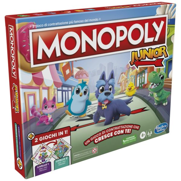 MONOPOLY JUNIOR 2 GAMES IN 1
