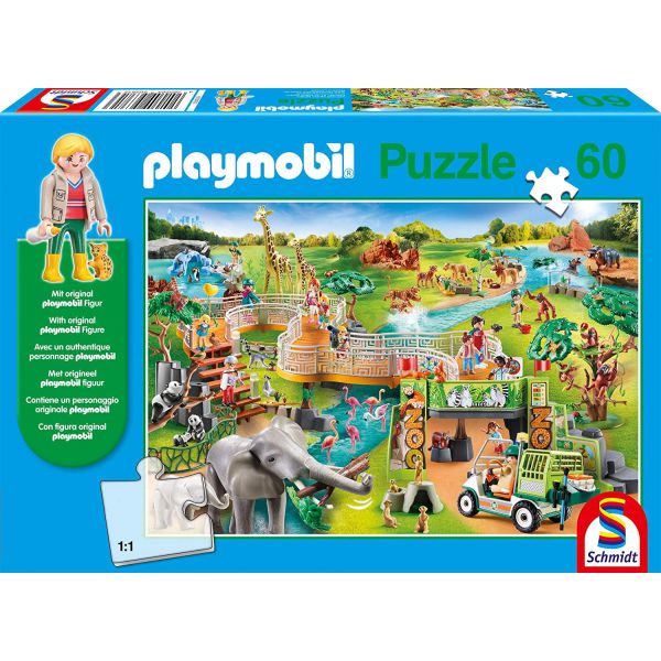 Puzzle da 60 Pezzi - Playmobil: Zoo