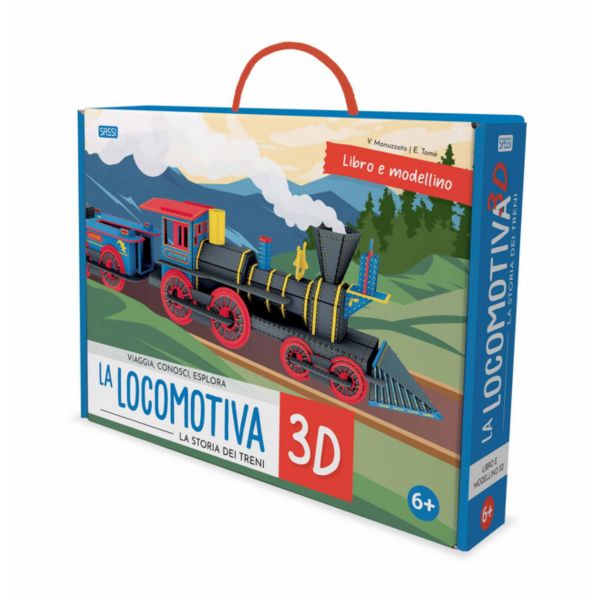 Travel, Learn, Explore - 3D Locomotive 