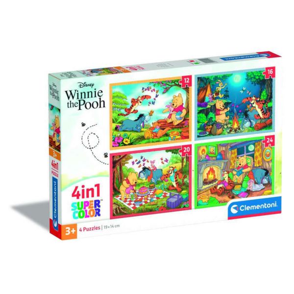 4 Puzzle in 1 - Winnie the Pooh