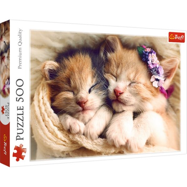 500 Piece Puzzle - Sleeping Kittens