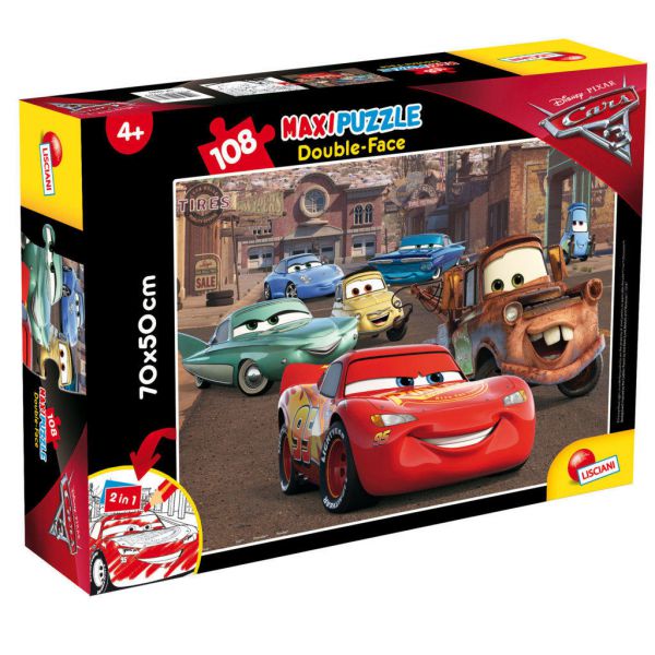 Puzzle da 108 Pezzi Maxi Double Face - Cars 3: Racer