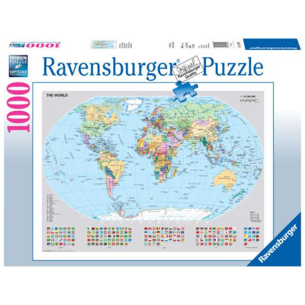 1000 Piece Puzzle - Political World Map