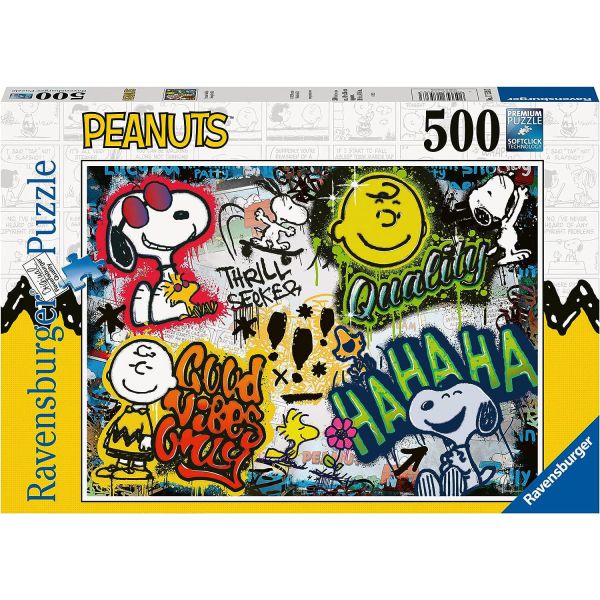 500 Piece Puzzle - Peanuts Graffiti