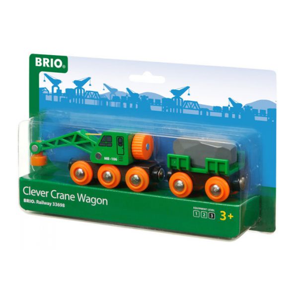 BRIO - Wagon with Crane