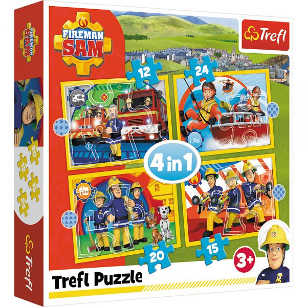 4 Puzzle in 1 - Fireman Sam: The Prodigal Sam