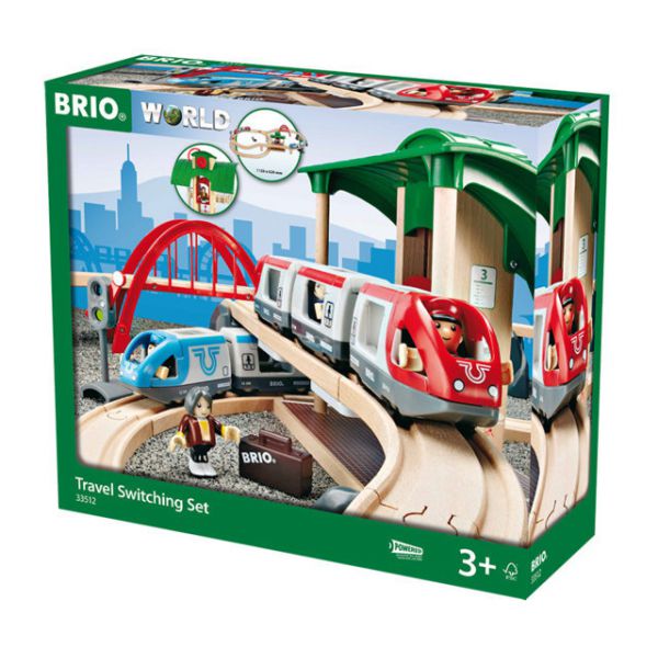 BRIO railway set with switch
