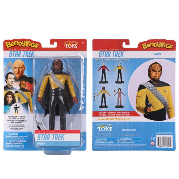 Worf - Bendyfigs Articulated Character - Star Trek The Next Generation