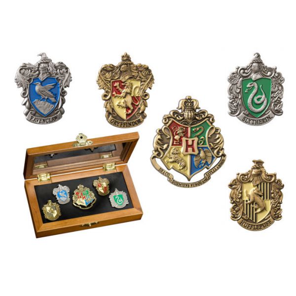 Harry Potter: Collezione 5 Spille Casate di Hogwarts