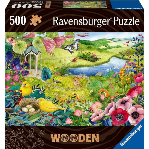 500 Wooden Puzzle - Garden