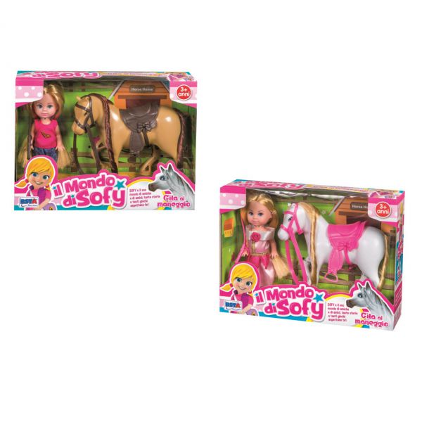 SOFY PLAYSET WITH HORSE BAMB. 12 CM