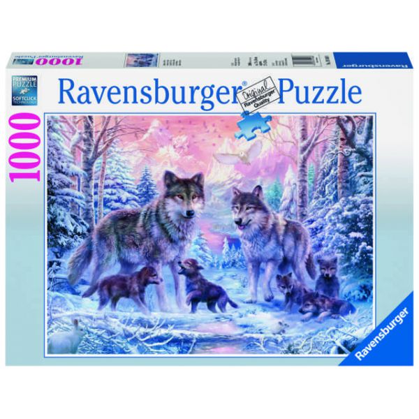 1000 Piece Puzzle - Arctic Wolves