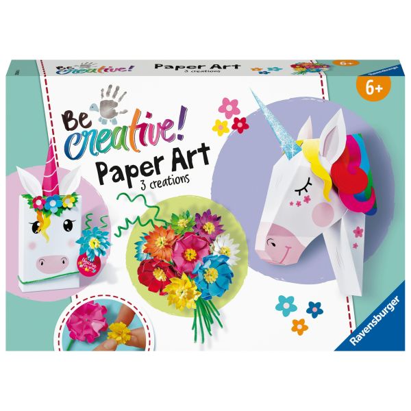 Be Creative Midi XL: Paper Art fiori e unicoro