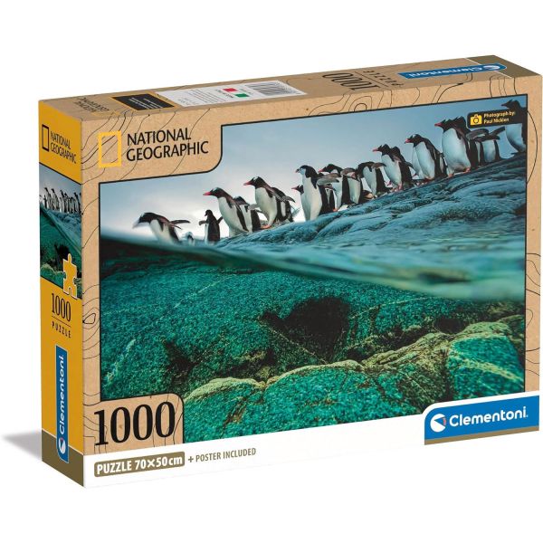 1000 Piece Puzzle - Nat Geo: Penguins