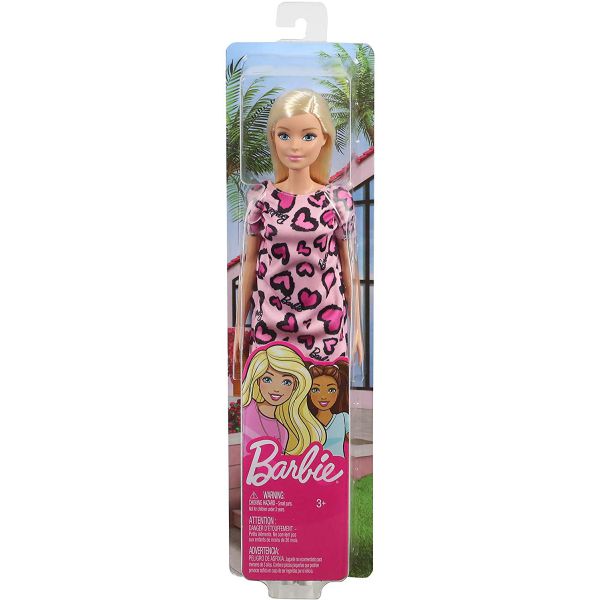 Barbie - Trendy Con Abito Rosa E Cuoricini