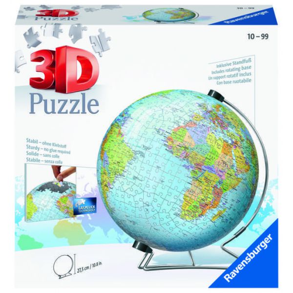Puzzle da 540 Pezzi 3D - Mappamondo