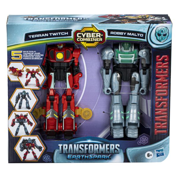 Transformers - Earthspark Cyber-Combiner: Terran Twitch e Robby Malto