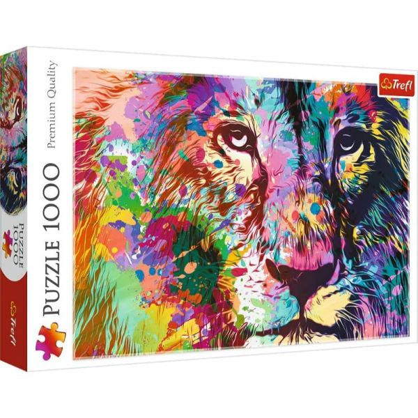Puzzles - "1000" - Colorful Lion