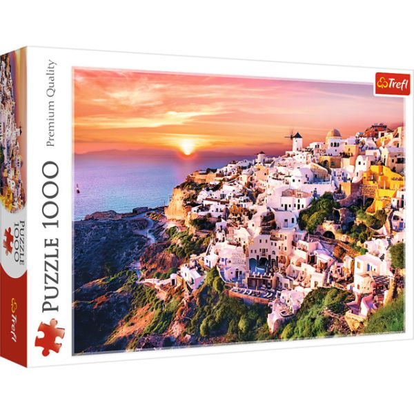 Puzzle da 1000 Pezzi - Sunset Over Santorini