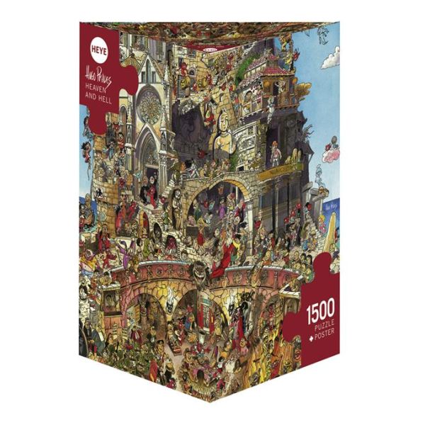 Puzzle 1500 pz Triangolare - Heaven and Hell, Prades